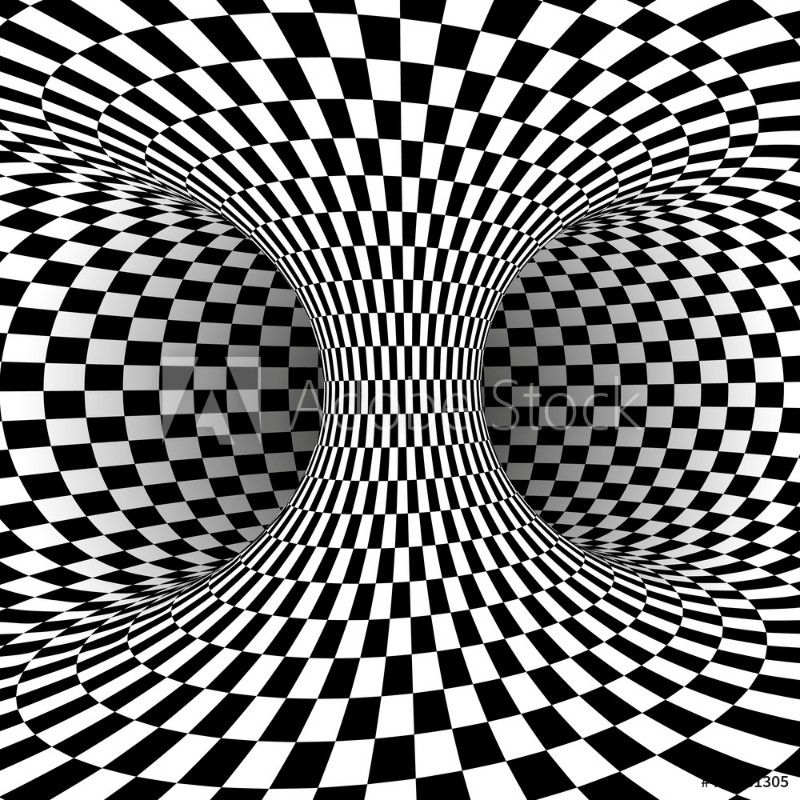 Image de black white square optical illusion